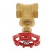 Flameer Brass Gate Valve Hand Turn Rotary Handle Gate Valve with Female Thread  ISO228 Standard - DN20 - B07H279HH7